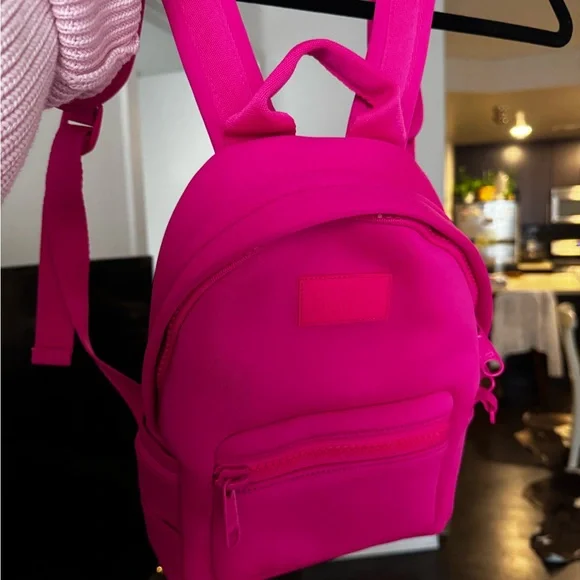 Dagne Dover Mini Neon Pink Backpack - Picture 2 of 7